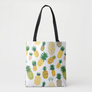 Trendy Pineapple Pattern Tote Bag