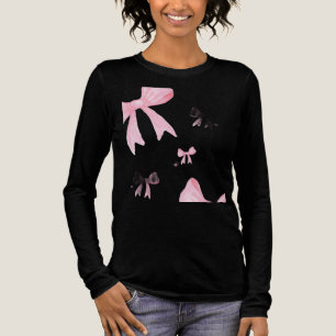 trendy pink bow shirt for girls