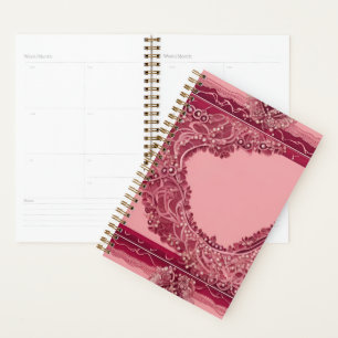 Trendy Pink Cranberry AI art Planner