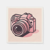 Trendy Pink DSLR Camera Photography Personalised