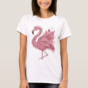 Trendy Pink FLAMINGO Custom Design T-Shirt