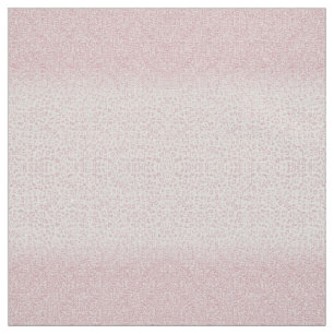 Trendy Pink Glitter & Leopard Print Ombre Design Fabric