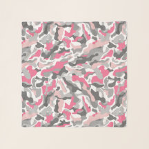Trendy Pink Gray Camo