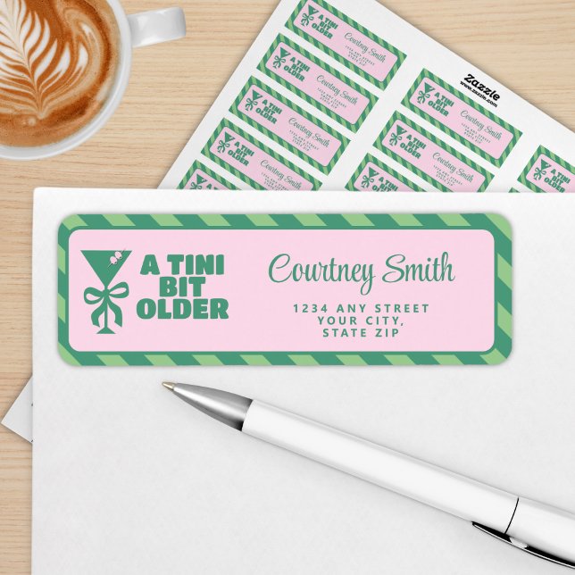 Trendy Pink & Green A Tini Bit Older 30th Birthday (Creator Uploaded)