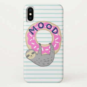 Trendy Pink Iced Doughnut & Sloth Case-Mate iPhone Case