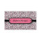 Trendy pink leopard graduation custom name card