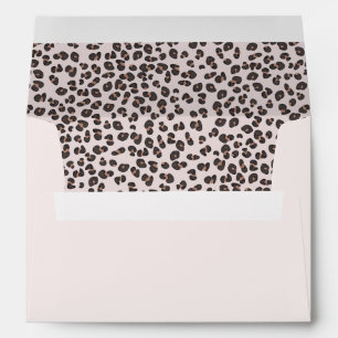 Trendy Pink Leopard Print Envelope