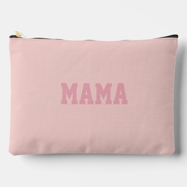 Trendy Pink Mama Accessory Pouch (Front)