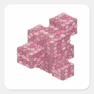 Trendy Pink PINK COIN TOWER Label Design