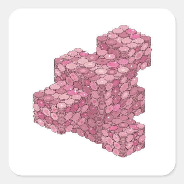 Trendy Pink PINK COIN TOWER Label Design (Front)