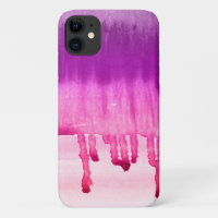 Trendy Pink Purple Watercolor Ombre Design