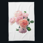 Trendy Pink Red Roses Modern Floral Template Tea Towel<br><div class="desc">Trendy Pink Red Roses Modern Floral Template Kitchen Towel.</div>