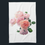 Trendy Pink Red Roses Modern Floral Template Tea Towel<br><div class="desc">Trendy Pink Red Roses Modern Floral Template Kitchen Towel.</div>