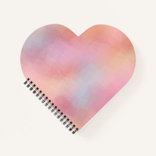 Trendy Pink Red Yellow Blue Green Purple Elegant Notebook