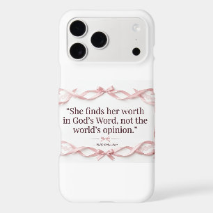 Trendy Pink Ribbon  Aesthetic Faith Phone case