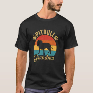 Trendy Pitbull Grandma Dog Funny Pitbull Dog Lover T-Shirt