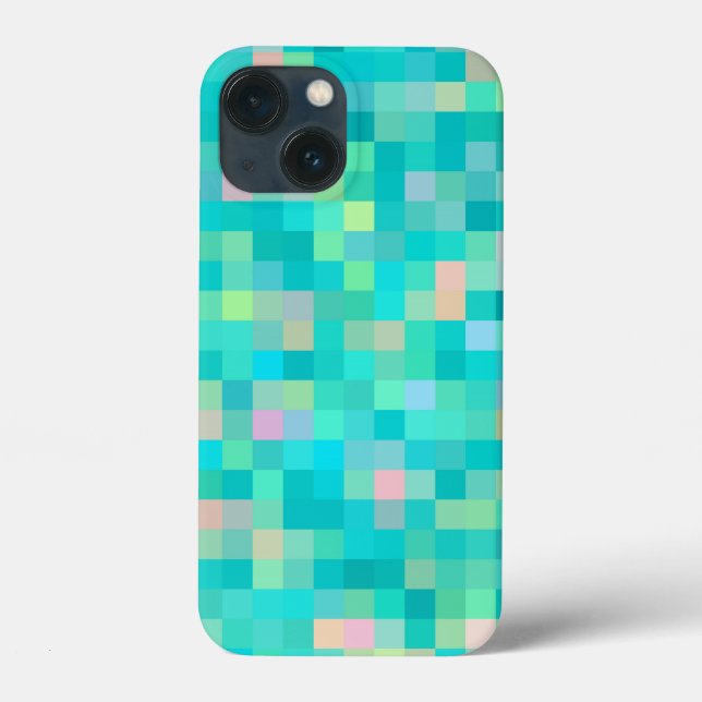 Trendy Pixel Art Multicolor Pattern Case-Mate iPhone Case (Back)