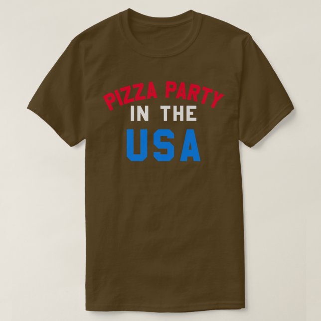 Trendy Pizza Party In The Usa Tet Stack 33475678 T-Shirt (Design Front)