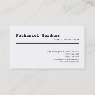 Trendy Plain Creative Modern Minimalist Business Card