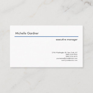 Trendy Plain Creative Modern Minimalist Business Card