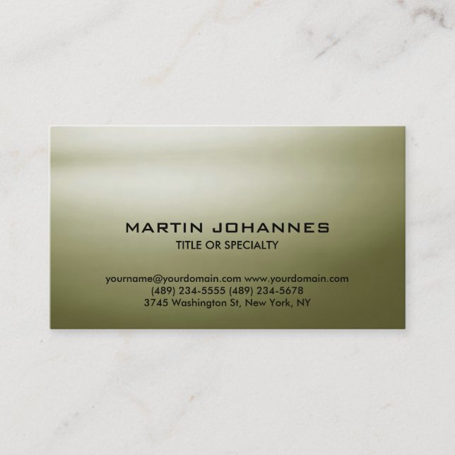 Trendy Plain Simple Automotive Business Card (Front)