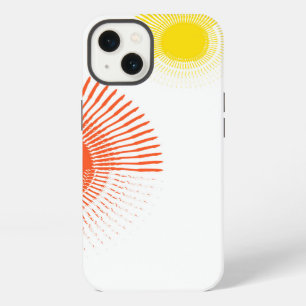 Trendy, playful, lively, cool, circular geometric iPhone 13 case