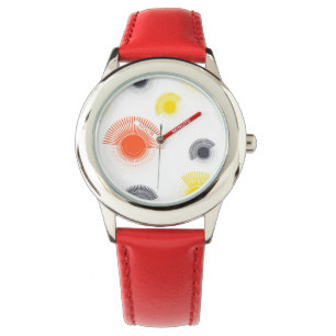 Trendy, playful, lively, cool, circular geometric watch