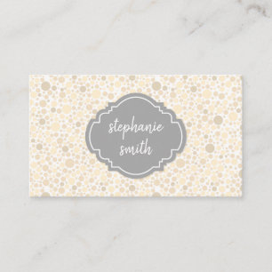 Trendy Polka Dot Pattern Variation Business Card