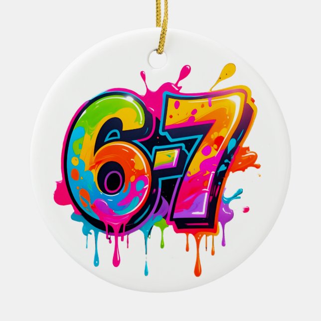 Trendy Popular Teen Meme IYKYK 6-7 67 Ornament (Front)