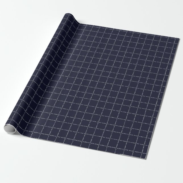 Trendy 'Positive' pattern, grid check. Wrapping Paper (Unrolled)