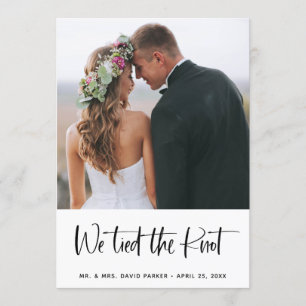 Trendy Post Wedding Announcement and Party   Photo