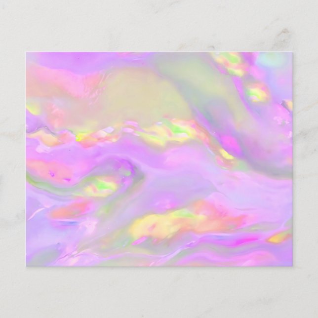Trendy pretty colourful abstract waves (Front)