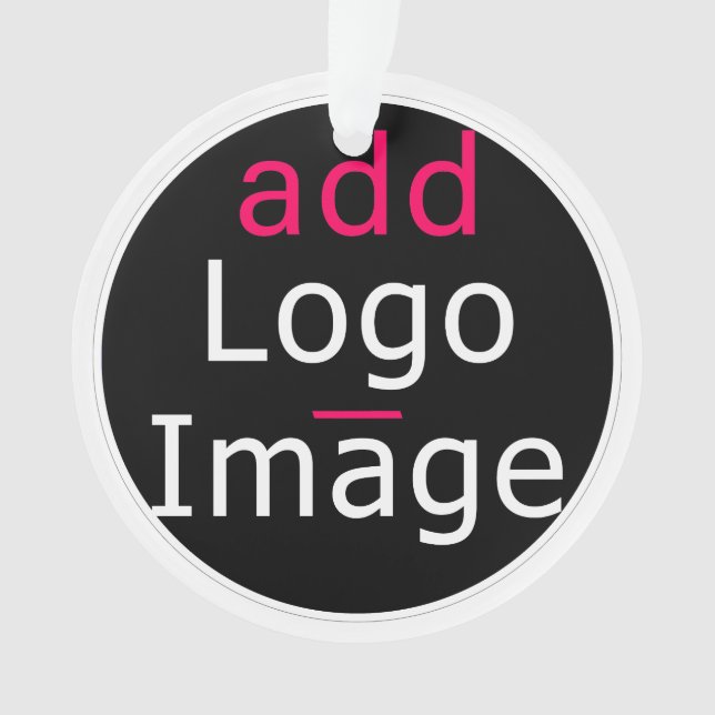 Trendy Professional Business Customisable   Ornament (Front)