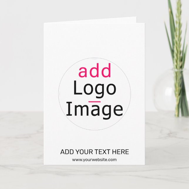 Trendy professional chic extravagant white custom  card (Front)