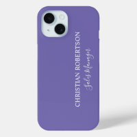 Trendy Professional Chic Periwinkle Colour Modern
