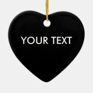 Trendy Professional Custom Brand Name Black Heart Ceramic Tree Decoration