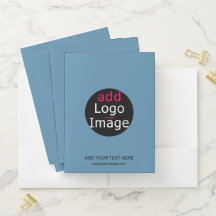 Trendy Professional Custom Business Dusty Blue