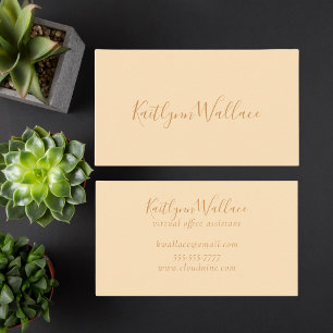 Trendy Professional Minimalist Social Media Business Card