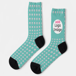 Trendy Professional Modern Chic Customisable Mint Socks