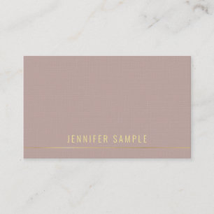 Trendy Professional Modern Gold Text Template Business Card