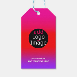 Trendy Professional Party Customisable Magenta  Gift Tags