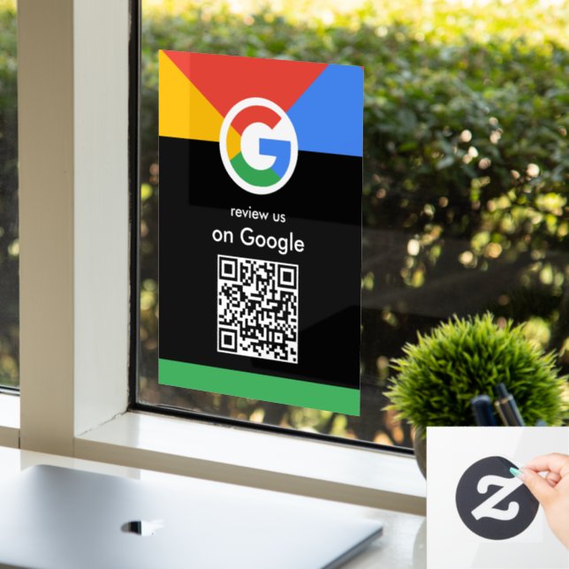 Trendy Professional Scan to Review Google QR Code (Office)