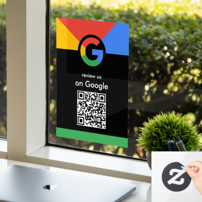 Trendy Professional Scan to Review Google QR Code (Office)