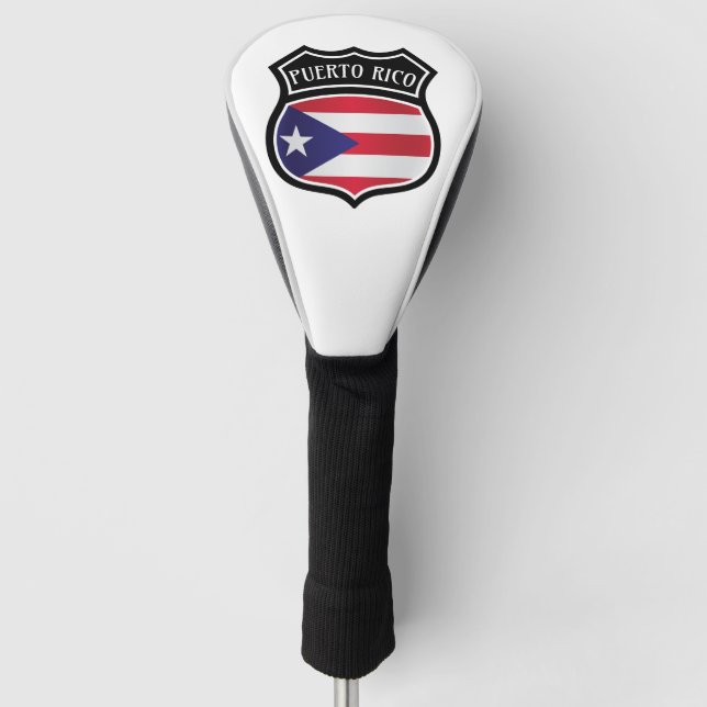 Trendy Puerto Rico Flag National Symbol Golf Head Cover (Front)