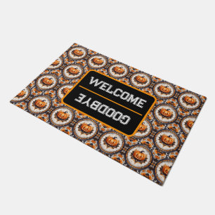 Trendy Pumpkin Halloween Autumn Collection Doormat