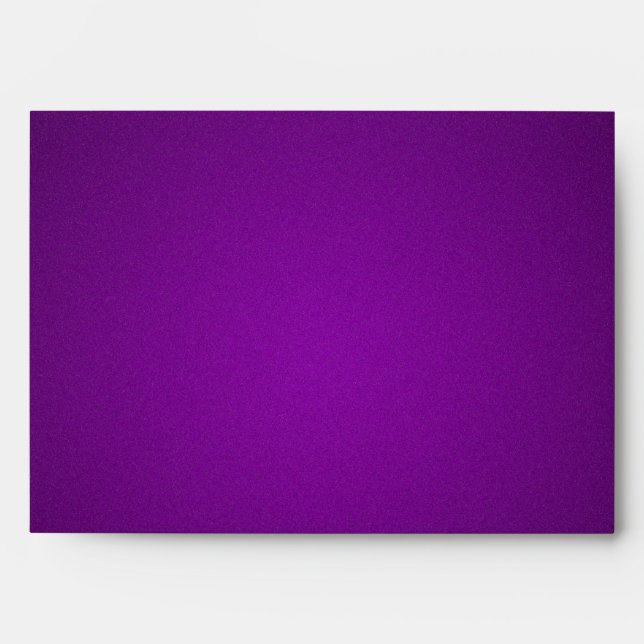 Trendy Purple-Black Grainy Vignette Envelope (Front)