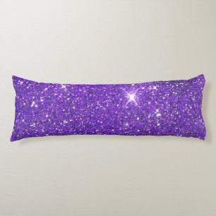 Trendy Purple Sparkling Glitter Glitz Body Cushion