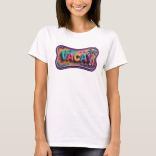 Trendy Purple VACAY Statement Tee