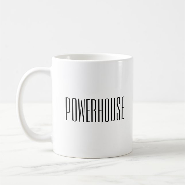 Trendy Quote Two-Tone Coffee Mug (Left)