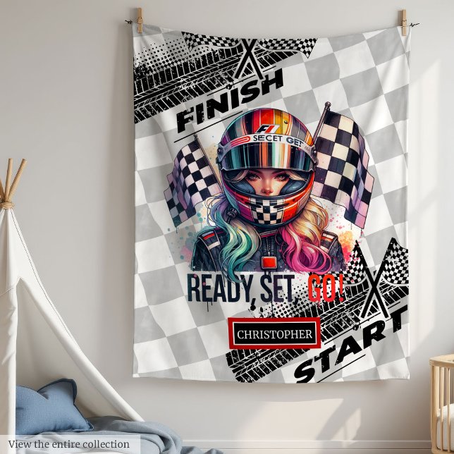 Trendy Racing Blanket Formula 1 Car for Girl (Trendy Racing Blanket Formula 1 Car for Girl)
